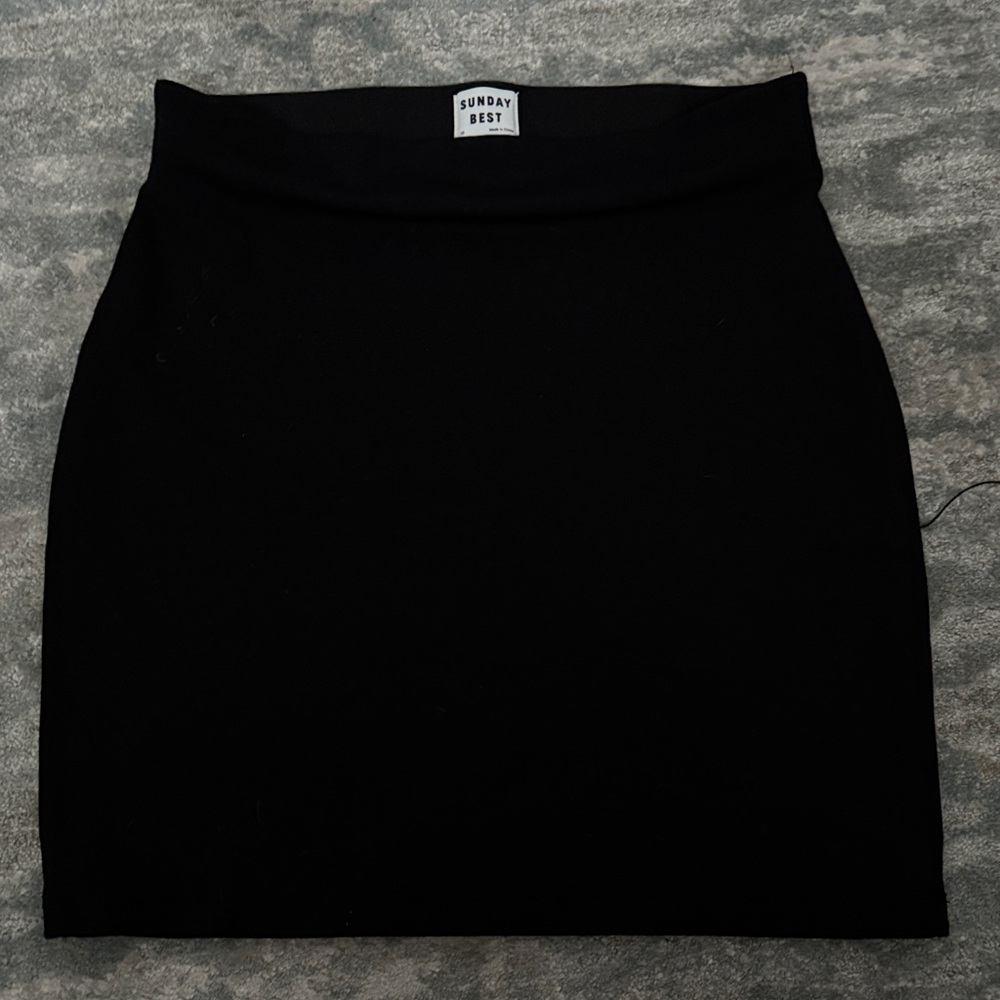 Sunday Best Elegant Black Pencil Skirt